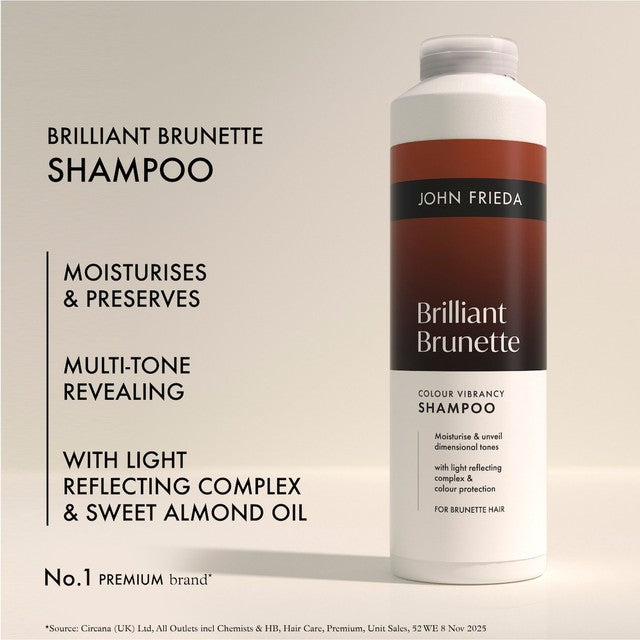John Frieda Brilliant Brunette colour vibrancy shampoo UK version