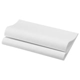 Duni white luxury compostable large paper napkins 12 pack (British brand)