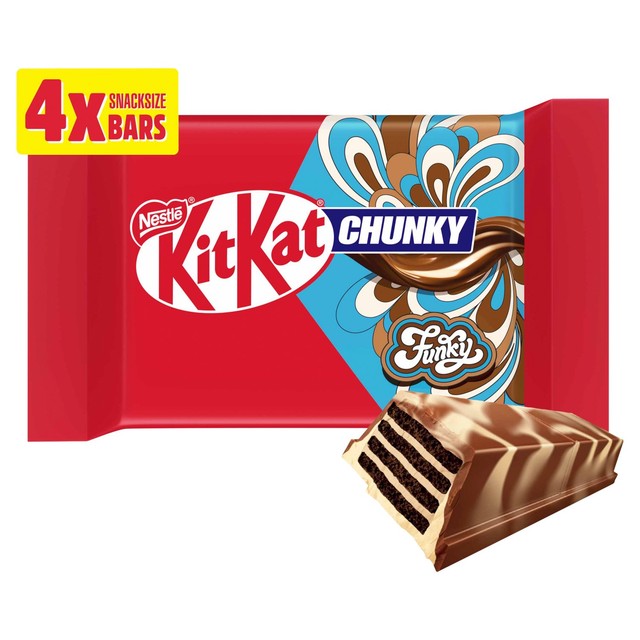 Kit Kat Chunky Funky chocolate bar 4 x 32g multipack, UK version