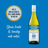 McGuigan Zero Chardonnay alcohol free wine 75cl, imported from the UK