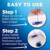 Bloo Colour Active+ Flowers toilet rim block, UK version