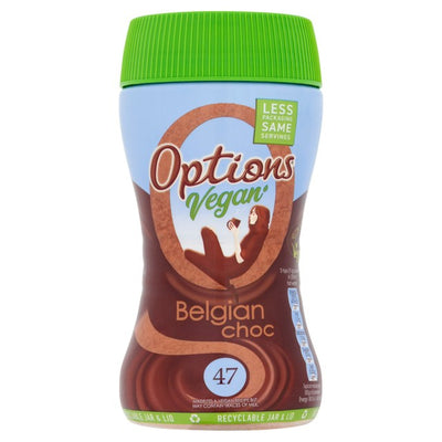 Options Vegan belgische Trinkschokolade, 200 g