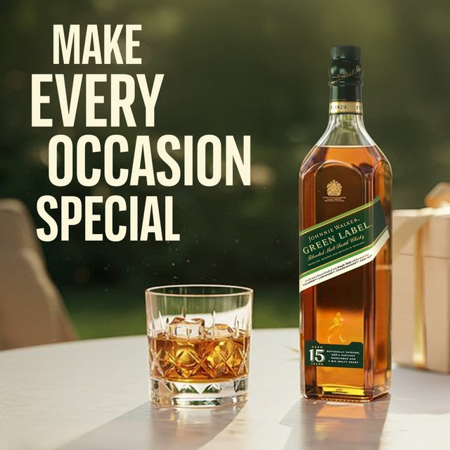 Johnnie Walker Green Label blended Scotch whisky 70cl, UK version