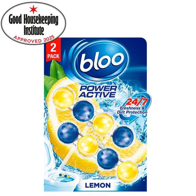 Bloo lemon toilet rim blocks 2 x 50g - British product