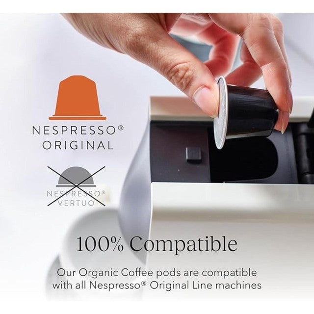 Cru Kafe Bright Roast espresso pods 10s - British product