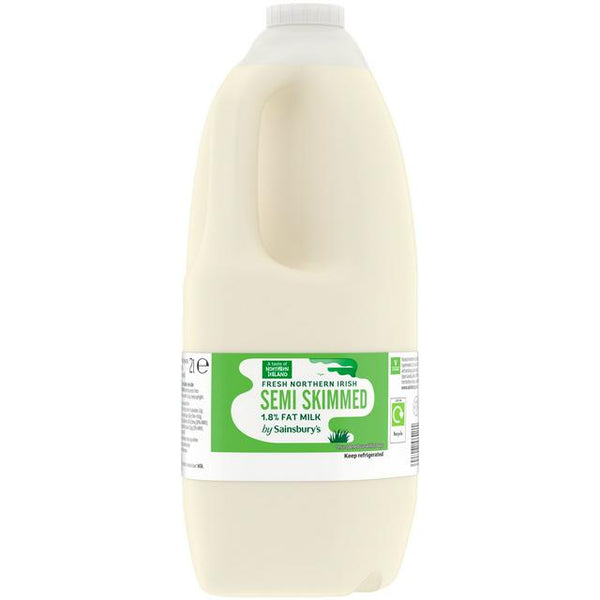 Sainsburys Northern Irish Semi-skimmed Milk 2L