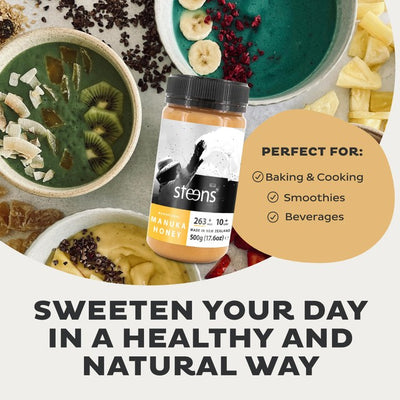 M&S Steens MGO 263 UMF10 Manuka Honey 500g - اشترِ عبر الإنترنت من McGrocer