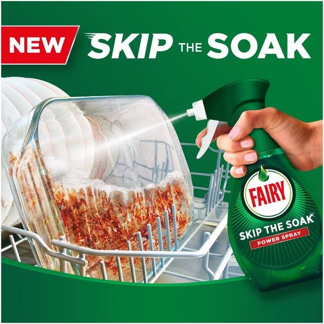 Fairy Skip the Soak dish power spray with refill, UK version