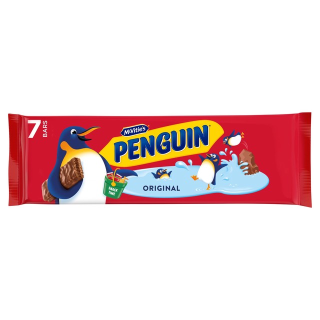 McVitie's Penguin original biscuit bars 7 bars, imported from the UK
