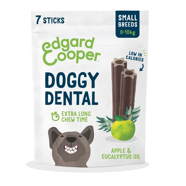 Edgard & Cooper apple eucalyptus small dog dental sticks - British product