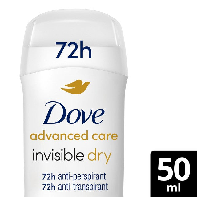Dove invisible anti-perspirant stick 50ml - British product