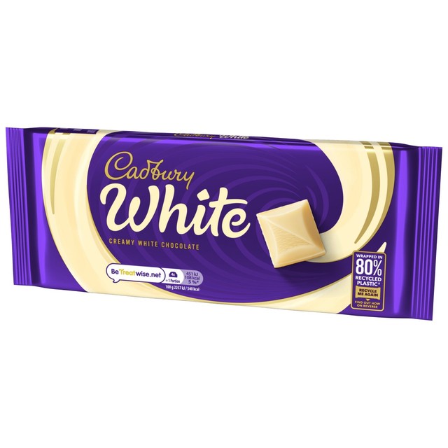 Cadbury white chocolate bar 180g - British product