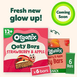 Organix strawberry apple soft oaty bars 6x23g , imported from the UK