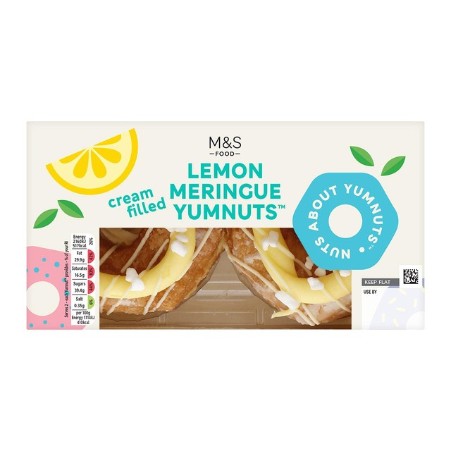 M&S Zitronen-Meringue Yumnut 252g, importiert aus dem Vereinigten Königreich