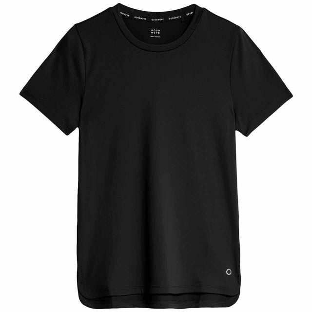 M&S Goodmove women's fitted t-shirt Black size 10, imported from the UK
