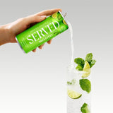 Served cocktail variety pack with Mojito, Pina Colada, Passion Fruit Martini, Margarita 8 x 250ml (British brand)
