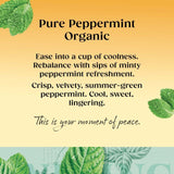 Twinings organic peppermint tea 20 teabags per pack (British brand)