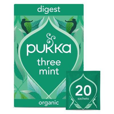 M&S Pukka Organic Three Mint Tea with Peppermint Herbal Tea Bags 20 Pack- Buy online at McGrocer