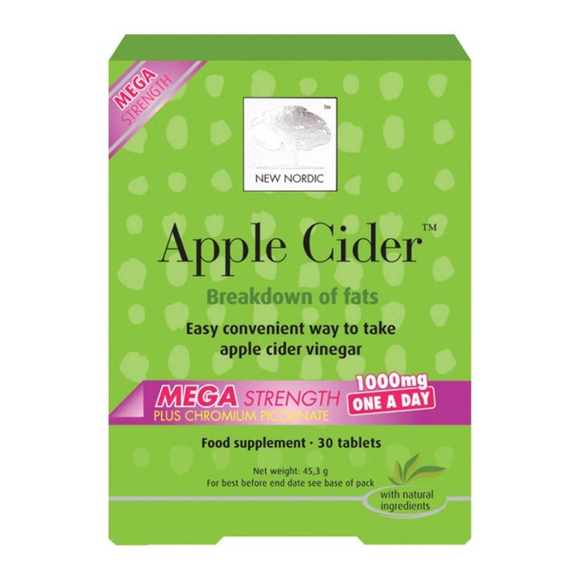 New Nordic Apple Cider Vinegar tablets 30-pack, imported from the UK