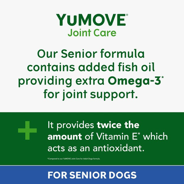 YuMOVE joint support tablets for senior dogs - British brand