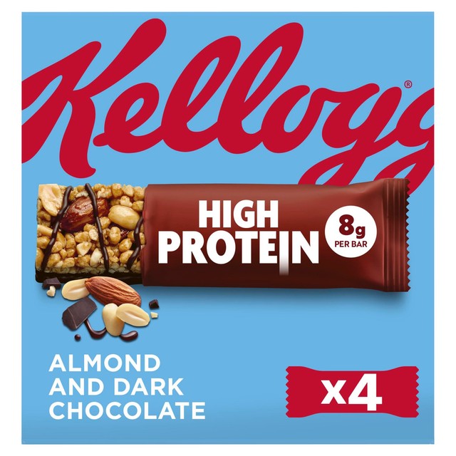 Kellogg's Protein Cereal Bar dark chocolate almond 4x35g, UK version