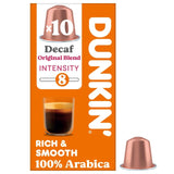 Dunkin decaffeinated coffee pods Nespresso compatible - British product
