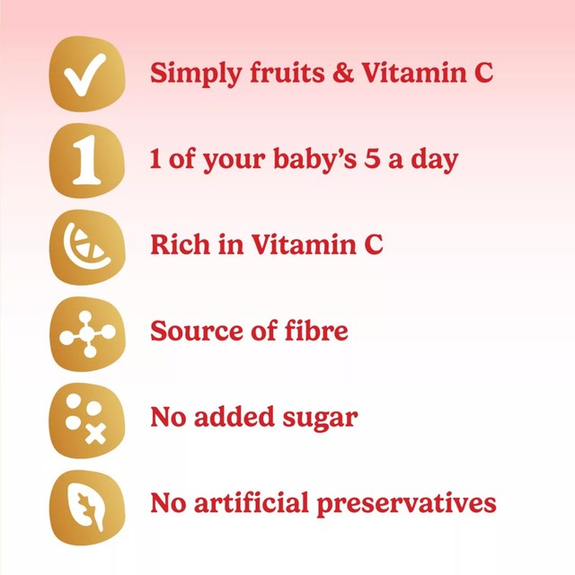 Cow & Gate apple pear banana apricot baby food pouch 100g - British product