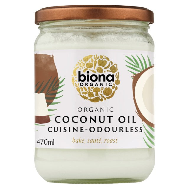 Biona Organic Mild Coconut Oil Cuisine 470ml - British product