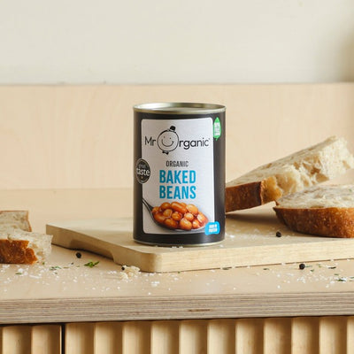 M&S Økologiske bakte bønner i tomatsaus 4x400g- Kjøp online på McGrocer