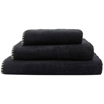 M&S M&S Pure Cotton Blanket Stitch Bath Sheet, Black Mix- Buy online at McGrocer