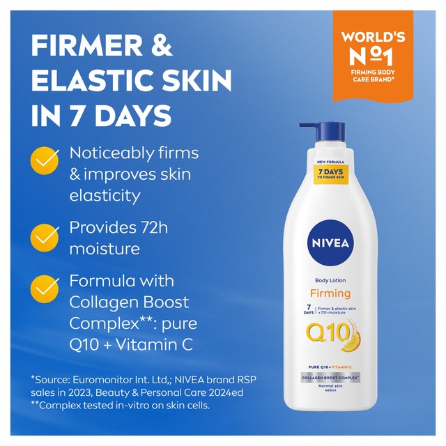 Nivea Q10 Body Lotion 400ml, imported from the UK