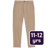 M&S boys cotton rich chinos Stone 11-12 years, imported from the UK