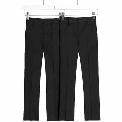 M&S Garçon Pantalon d'école Slim Fit Noir 6-7 ans