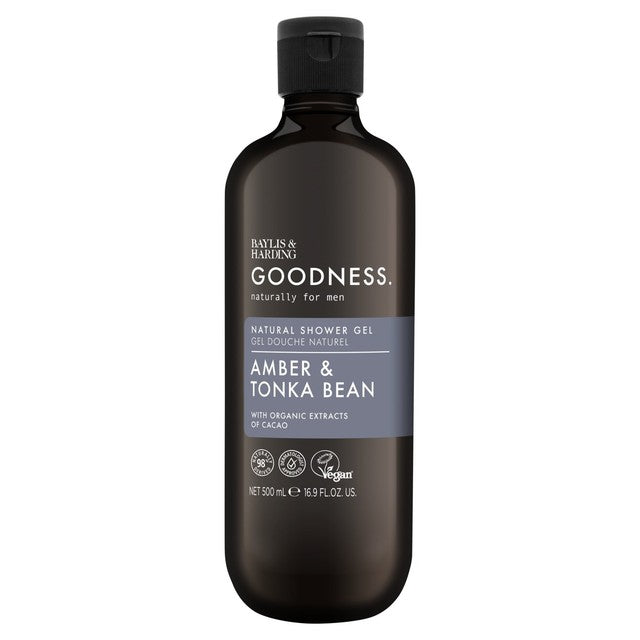 Baylis & Harding men's shower gel Amber & Tonka Bean 500ml - British product