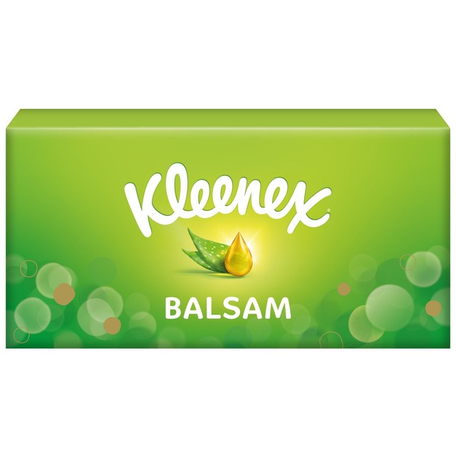 Kleenex Balsam Tissues Box 64 Pack, UK version