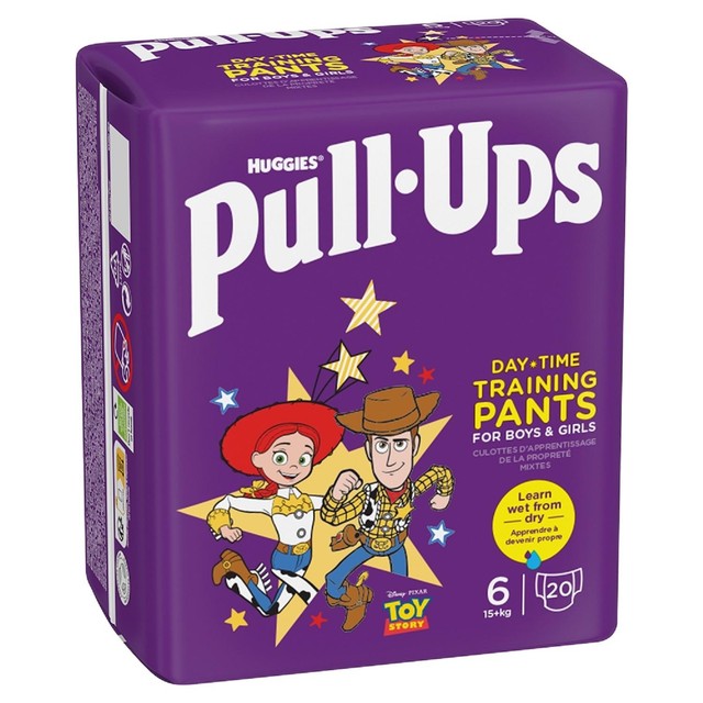 Huggies Pull-Ups day time unisex training pants size 6, UK version