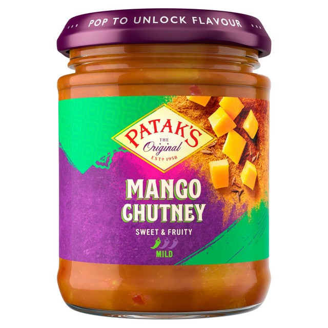 Patak's mild mango chutney 210g, imported from the UK