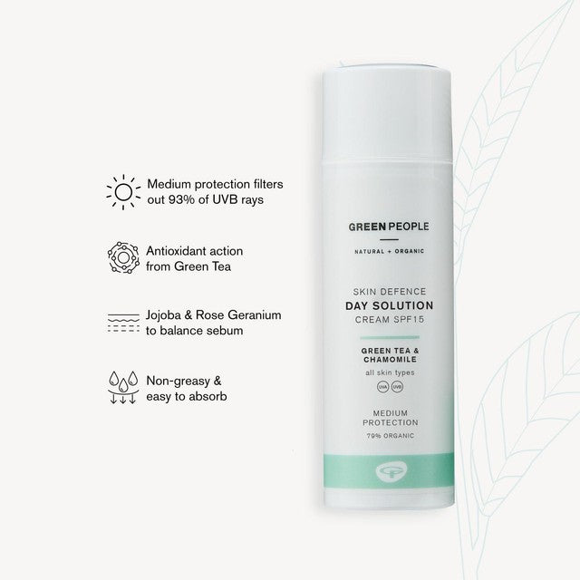 Green People Organic SPF 15 Day Cream Vegan 50ml, UK version
