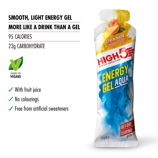 HIGH5 Energy Gel Aqua Orange 66g, UK version