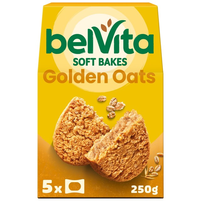 Belvita golden oats bakes breakfast biscuits 5 per pack - British product