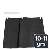 M&S grey pleated school skirt 2-pack, imported from the UK