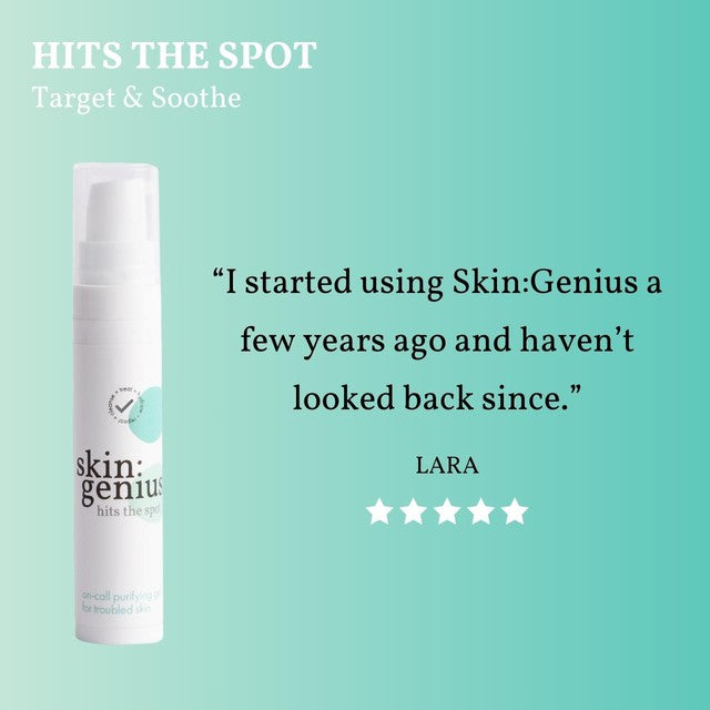 Skin Genius Hits The Spot spot zapper gel bottle, imported from the UK