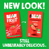 Bear gently baked strawberries dried fruit snack 90g - British product