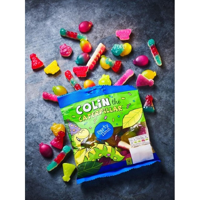 Marks & Spencer Colin the Caterpillar Party Time Fruit Gums 170g, imported from the UK