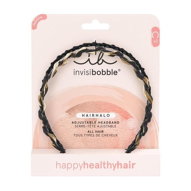 Invisibobble HAIRHALO headbands animal print and black 2pc, UK version
