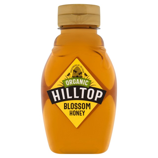 Hilltop Honey organic blossom honey 340g, UK version
