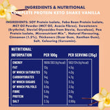 Adonis keto protein shake vanilla bag, imported from the UK