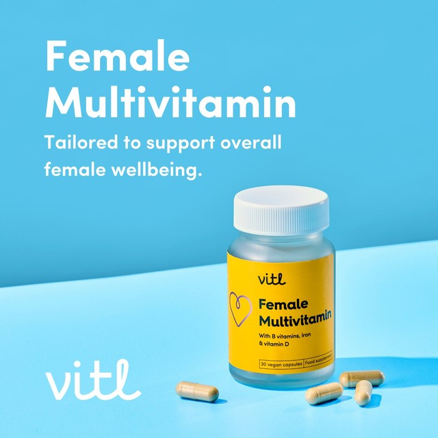 VITL female multivitamin capsules 30 capsules (British brand)