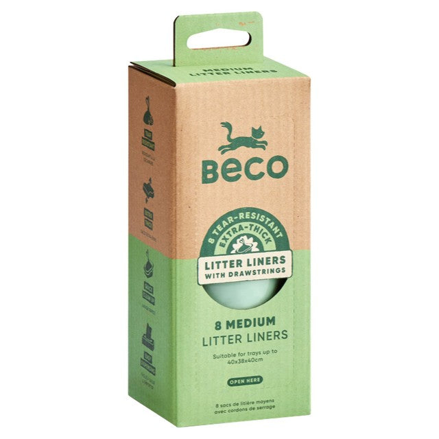Beco Pets litter liners medium 8 pack (British brand)