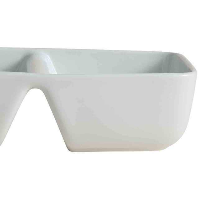 M&S Maxim three part divided dish white 34cm - British product